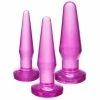 Brand new 😀 Bondara&Sex Set Of 3 Training Butt Plugs - Purple 😉