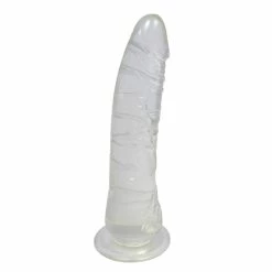 Promo 👍 Bondara Crystal Clear Jelly Suction Cup Dildo ? 8 Inch ✔️