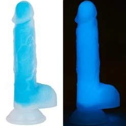 Hot Sale 😉 Bondara Illumi-Naughty Blue Glow In The Dark Dildo - 8 Inch 😀 -Sex Toys Sales Store unnamed file 619