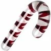 Flash Sale 👍 Bondara&Sex ❄ Christmas 🍬 Candy Cane Glass Dildo - 7 Inch ✔️