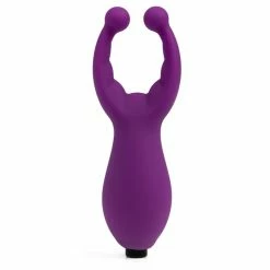 Wholesale 👍 Bondara Lady Luck Purple Silicone Vibrating Nipple And Clit Stim 👍